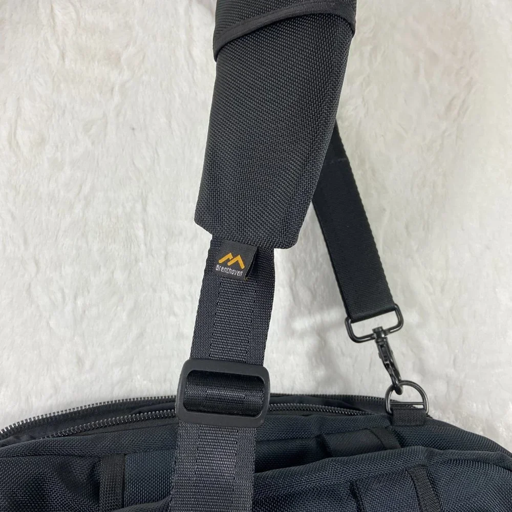 Brenthaven Carrying Briefcase Messenger Bag Laptop Computer Office Black 17